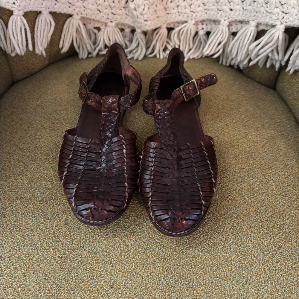 Brown Leather Women's Shoes